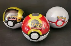 2025 Pokemon Pokeball Tins Lot 4x Repeat Ultra Premier E25 G25 Destined Rivals - Image 1