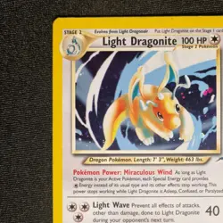 Light Dragonite 14/105 Neo Destiny Pokemon TCG - Image 3