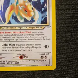 Light Dragonite 14/105 Neo Destiny Pokemon TCG - Image 5
