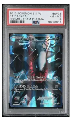 DARKRAI #BW73 FULL ART PSA 8 VERY CLEAN!! PROMO TEAM PLASMA POKEMON BLACK&WHITE - Image 1