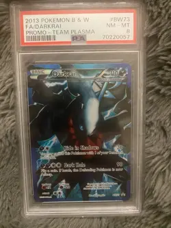 DARKRAI #BW73 FULL ART PSA 8 VERY CLEAN!! PROMO TEAM PLASMA POKEMON BLACK&WHITE - Image 3