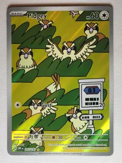 Pidgey - SV03: Obsidian Flames 207/197 Illustration Rare NM Pokemon TCG - Image 1