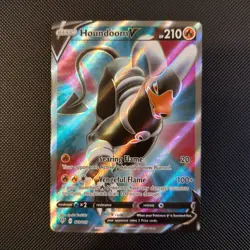 HOUNDOOM V 178/189 ULTRA RARE DARKNESS ABLAZE POKEMON HOLO NM/M - Image 1
