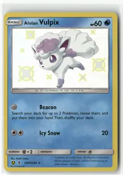 Alolan Vulpix SV8 Hidden Fates Shiny Vault Pokemon Shiny Rare Near Mint - Image 1