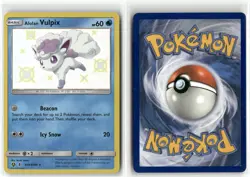 Alolan Vulpix SV8 Hidden Fates Shiny Vault Pokemon Shiny Rare Near Mint - Image 3
