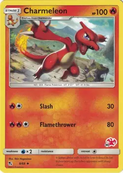 Charmeleon #30 8/68 Hidden Fates Charizard Stamped Pokemon TCG Card NEAR MINT! - Image 1