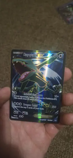 Pokemon TCG Roaring Skies Rayquaza EX 104/108 Full Art LP - Image 1