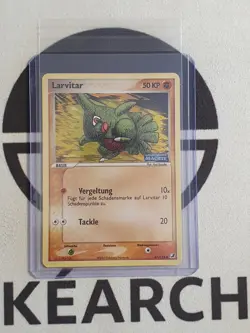 Pokemon Karte Larvitar 61/115 Ex Verborgene Machte Stamp Reverse Holo Deutsch - Image 1