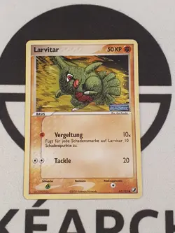 Pokemon Karte Larvitar 61/115 Ex Verborgene Machte Stamp Reverse Holo Deutsch - Image 2