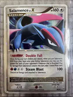 Pokemon Salamence LV.X 98/99 Ultra Rare Holo Platinum Era Raw - Image 1