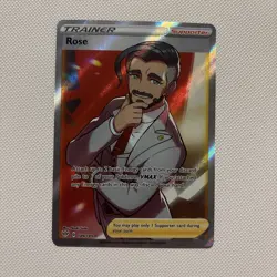 Pokemon TCG Rose 189/189 Darkness Ablaze Sword & Shield Full Art Trainer MINT - Image 1