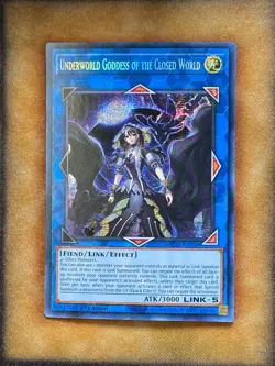 Yugioh Underworld Goddess of the Closed World MP22-EN028 Secret Rare 1st Ed NM - Image 1