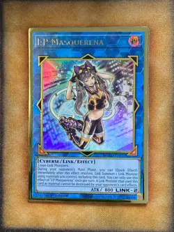 Yugioh I:P Masquerena MGED-EN035 Gold Rare 1st Ed NM - Image 1