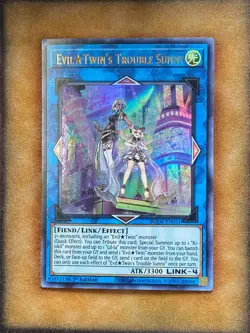 Yugioh Evil Twin's Trouble Sunny BODE-EN051 Ultra Rare 1st Ed LP - Image 1