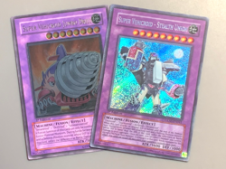 yugioh Super Vehicroid - Stealth Union GLAS-EN041 + Jumbo Drill POTD-EN036 1st E - Image 1