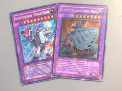 yugioh Super Vehicroid - Stealth Union GLAS-EN041 + Jumbo Drill POTD-EN036 1st E - Image 2