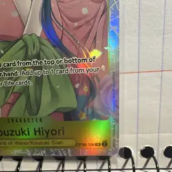 One Piece CCG: Kouzuki Hiyori OP06-106 Super Rare Wings of the Captain Holo - Image 4