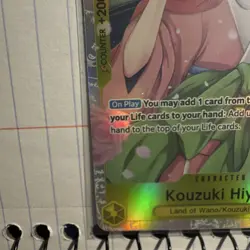 One Piece CCG: Kouzuki Hiyori OP06-106 Super Rare Wings of the Captain Holo - Image 5