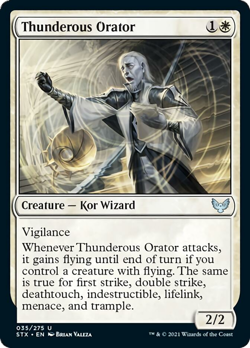 Thunderous Orator FOIL Strixhaven: School of Mages NM Uncommon CARD ABUGames - Image 1