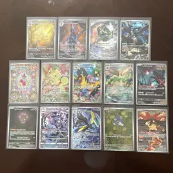 Lot Of 14 Pokemon TCG illustration Rare Cards Assortment English & Japanese NM 3 - Image 1