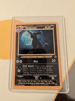 1st edition Umbreon 13/75 Holo Rare Pokemon Card Neo Discovery Rare - Image 1
