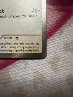 Pokemon TCG Maushold Shiny Card 210/091 SV Paldean Fates NM Shiny Rare - Image 2
