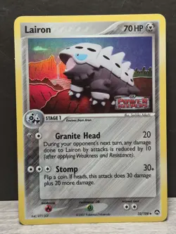 Lairon 32/108 Power Keepers Reverse Holo STAMPED Pokemon Card NM - Image 1