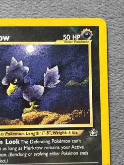Murkrow 24/111 Neo Genesis Pokemon Card Vintage - Image 3