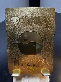 Pokemon Pikachu 70hp Gold Foil Fan Art Collector Card TCG - Image 2