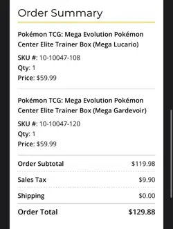 Pokemon TCG Mega Evolution Pokemon Center ETBs - Lucario & Gardevoir (Preorder) - Image 2