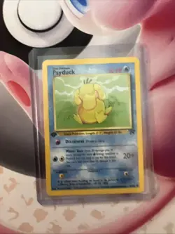 Psyduck 1st First Edition 53/62 Pokemon Card 1999 Fossil LP/NM - Image 3