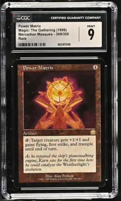 POWER MATRIX Mercadian Masques Rare CGC 9 MTG [Nostalgium] - Image 1