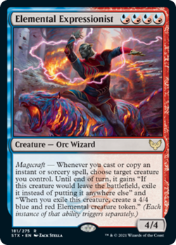 Elemental Expressionist FOIL Strixhaven: School of Mages NM Rare CARD ABUGames - Image 1