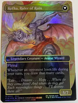 Magic: The Gathering (MTG) - FIN Kefka, Court Mage (Borderless) M0322 Foil LP - Image 1