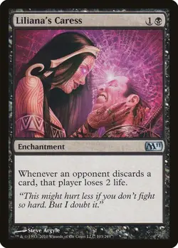 Liliana's Caress - Magic 2011 (M11) - Magic The Gathering - MTG - Image 1