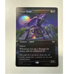 Wizards of the Coast Crypt Ghast 0368 Commander Duskmourn Foil Black 2024 - Image 1