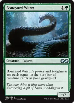 MTG - Boneyard Wurm - Foil - Ultimate Masters - NM, English Magic FLAT RATE SHIP - Image 1