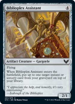 Biblioplex Assistant FOIL Strixhaven: School of Mages MINT Common CARD ABUGames - Image 1