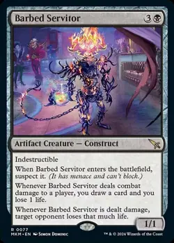 1 x Barbed Servitor - Murders at Karlov Manor - NM-Mint - MTG - Image 1