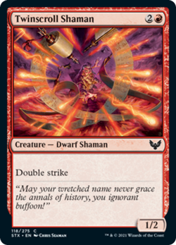 Twinscroll Shaman FOIL Strixhaven: School of Mages NM Red Common CARD ABUGames - Image 1