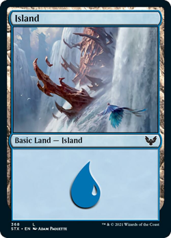 Island (368) FOIL Strixhaven: School of Mages NM Basic Land MAGIC CARD ABUGames - Image 1
