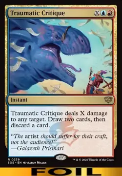 Traumatic Critique ** FOIL ** #239 - Secrets of Strixhaven - NM MTG - Image 1