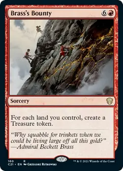 Brass's Bounty Strixhaven Commander NM Red Rare MAGIC GATHERING CARD ABUGames - Image 1