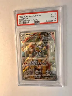 Machoke 2023 Pokemon SV 151 #177/165 Illustration Rare PSA 9 - Image 1