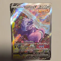 Pokemon Galarian Slowking V Full Art Ultra Rare Holo Chilling Reign 179/198 - Image 1