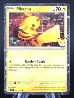 Pikachu Cosmos Holo (Pokemon Day 2026) Stamped TEF 051/162 Pokemon TCG - Image 1