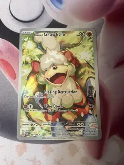 2024 Pokemon SV Twilight Masquerade Hisuian Growlithe #181/167 - Image 1