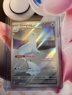 Pokemon Dewgong 097/094 Me02: Phantasmal Flames Holo Illustration Rare Full Art - Image 1