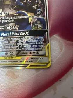 Lucario & Melmetal GX SM192 Tag Team Black Star Promo Pokemon Sun & Moon MP - Image 2