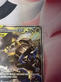 Lucario & Melmetal GX SM192 Tag Team Black Star Promo Pokemon Sun & Moon MP - Image 5